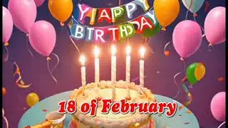 happy birthday 18 of February - February 18 Birthday Songs