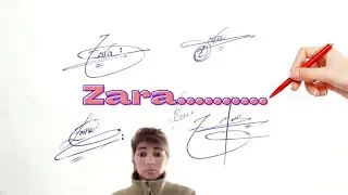 Zara name signature in English#amazing zara sign