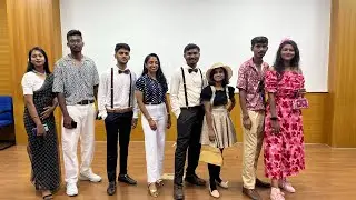 Retro metro style of fashion show in annual cultural meet at G Madegowda college Mandya