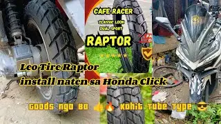 Leo Tire Raptor 90/90/14  Install naten sa Honda Click
