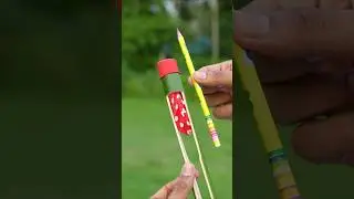 DIY Bamboo Creations with pencil and Clour balloone Slingshots #Diy #Slingshots #Bamboo #Bambooart