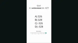 Qual &eacute; o antecessor de -327 #matematica #dicas #curiosidades #desaf&iacute;os 
