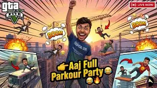 Parkour Party 😂 -  YouTubers vs Friends LIVE | YouTubers vs Friends LIVE | GTA 5 LIVE