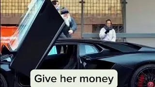 old man rich prank giving money to strangers for a phone call || lamborghini calling prank || 💸 ☠️ 🔥