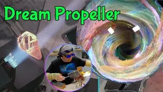 Vortex Marble Lampworking Demo detailing gold and silver fume dimensional layers - Episode #79