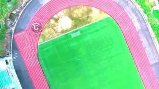 Free drone shot of Molyko Stadium Buea | Southern Cameroon