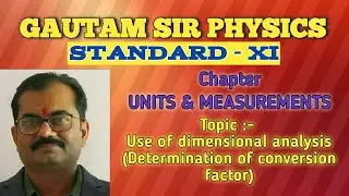 To determine conversion factor