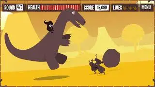 KFC Prehistoric Park Dino Dodge -  Gameplay | Flash Game