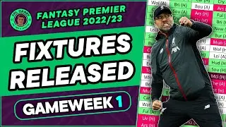 FPL BEST & WORST fixtures | Fixtures Announced! | Fantasy Premier League Tips 2022/23