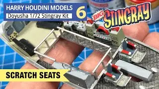Stingray Part 6 Seats scratch built from photos from Gerry Anderson TV show submarine model