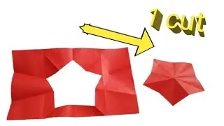 Perfect shape paper II One cut star shape making 