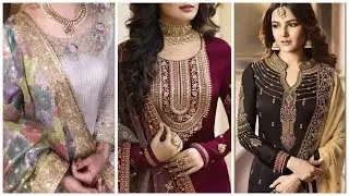 Elegant & beautifull banarsi colors contrast fashion trends mix party wear outfits collection