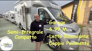 LAIKA KREOS 3010 - Semi-Integrale Compatto- 6,99 M- Letto Basculante- Doppio Pavimento !!!