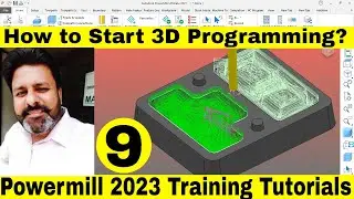 Powermill 2021 Step By Step tutorial in hindi  How to start Powermill with Model Area Clearance