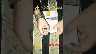 Mini notebook 😍 #viral #short #craft #youtubeshorts