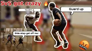 FORMER D3 HOOPER MIC'D UP IN BROOKLYN GYM ! (5v5)