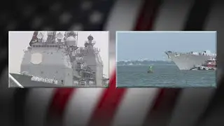 USS Monterey and USS Mitscher return to Norfolk on Sept. 17 following nine-month deployment