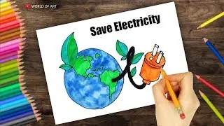 save electricity drawing | save electricity for better tomorrow