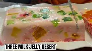 HOMEMADE THREE MILK JELLY DESERT TASTY BY AMMA GUDDI KITCHEN