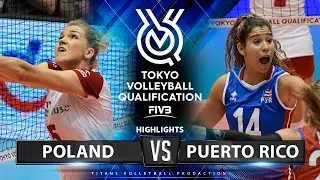 Poland vs Puerto Rico | Highlights | Women's Volleyball Olympic Qualifying Tournament 2019
