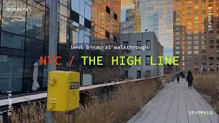 ♛ The High Line Park ♛ Best Binaural Walkthrough | Manhattan, New York City USA