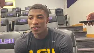 LSU WR Chris Hilton speaks to media
