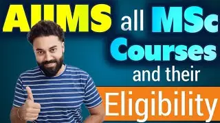 AIIMS all MSc courses and their eligibility | All MSc courses in AIIMS | MSc course eligibility 2025