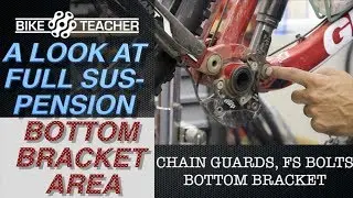 MRP Chain Guide & Bash Guard, a look at the bottom bracket area on a full suspension bike.