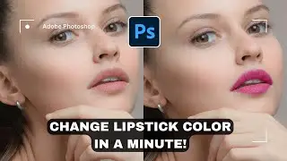 How to Change Lipstick Color in Photoshop | Object Selection & Lasso Tool