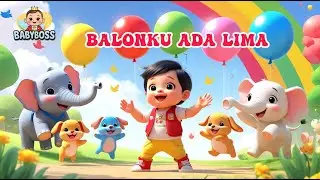 My Five Balloons Song 🎈 | Fun & Colorful Kids Nursery Rhyme