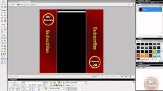 How to create a custom youtube channel background in adobe fireworks [HD]