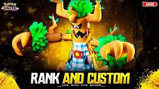 POKEMON UNITE RANK AND CUSTOM GAME PLAY WITH SUBSCRIBER