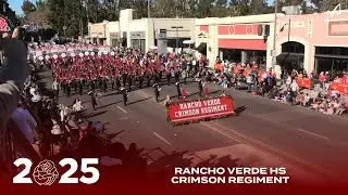Rancho Verde HS Crimson Regiment | 2025 Pasadena Rose Parade
