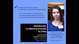Comunicare cu Impact și Viziune &icirc;n 5 Pași