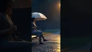 A little peace under an umbrella, the soothing sound of rain, healing ASMR