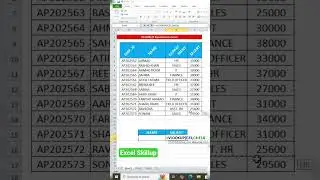 Excel VLOOKUP Formula Se Salary Automatically Nikale | Fast & Easy Method #exce #shortvideo  #shorts