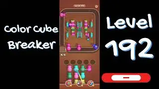 Color Cube Breaker Level 192 Gameplay 🎮 | Smash Cubes Puzzle Game | Go Answer
