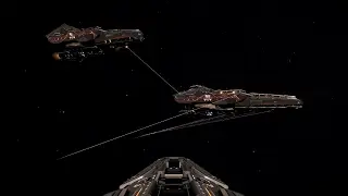 Elite Dangerous - Corvette Finds Pirate Farragut Battle Cruiser in a Distress Beacon Class 4