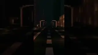 Ночной город в Майнкрафт