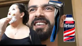 My husband reaction when I shave my face