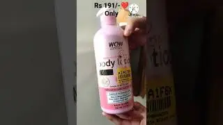 Flipkart shopsy Wow body lotion unboxing Rs 191/- link in  description only#unboxing#flipkart#review