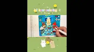 Color With Me | Cosy Friend - Fuzzy Hygger Coloring Book | Using Acrylic Markers