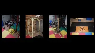 COVID19 Home Gym  w/DIY Power Block Stand, Power Rack, Weight Tree, & Space Saver Deadlift Platform!