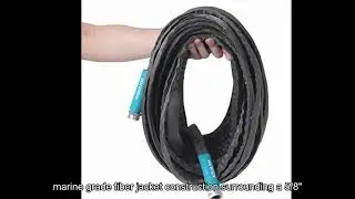 Aqua Joe AJFJH100-58-PRO FiberJacket Non-Expanding Kink-Free Garden, RV Hose