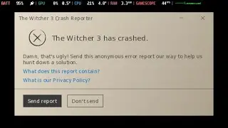 Witcher 3 NextGen How to fix crashing on Steam Deck!