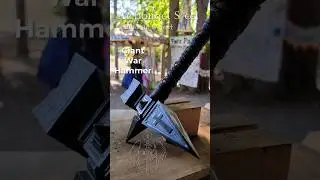 Engraved 3D Christian Crosses War Hammer at our Shop at Michigan Renaissance Faire