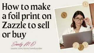 How to make a foil print on Zazzle