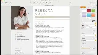 Mac Pages Resume Template/CV Template - 6. Picture - How to change, add or delete