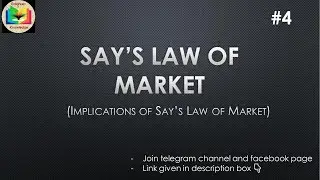 Implications of Say's Law of Market | Say's Law of Market | Part-4 | EK:)