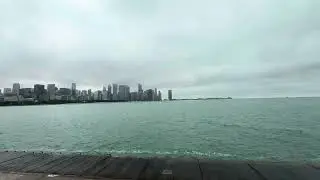 View of Chicago from Michigan lake&hellip; #usa #travel #adventure #illinois #chicago #lake #michigan #rain